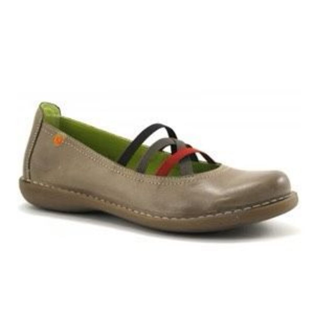 Jungla taupe leather comfort flats shoes size 40(9) slip on